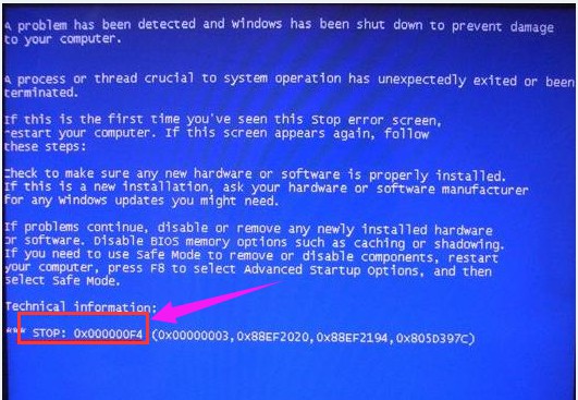 Windows藍(lán)屏代碼故障0x000000f4的5大原因！